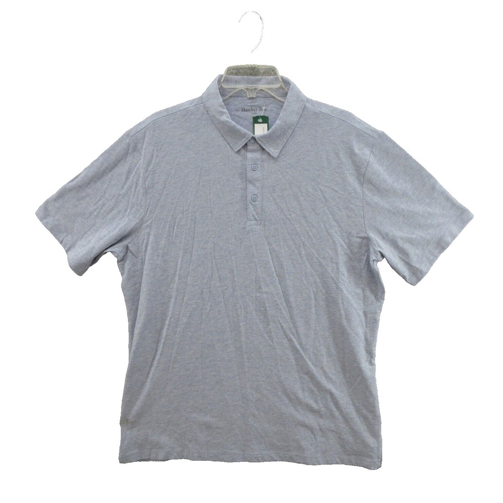 Hawker Rye Mens Polo Shirt XL Karson Slim Spacedye Polo 100% Cotton New DEFECT